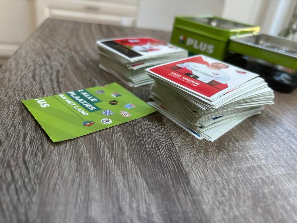 Voetbalplaatjes / voetbalstickers PLUS, Plus, Ophalen of Verzenden
