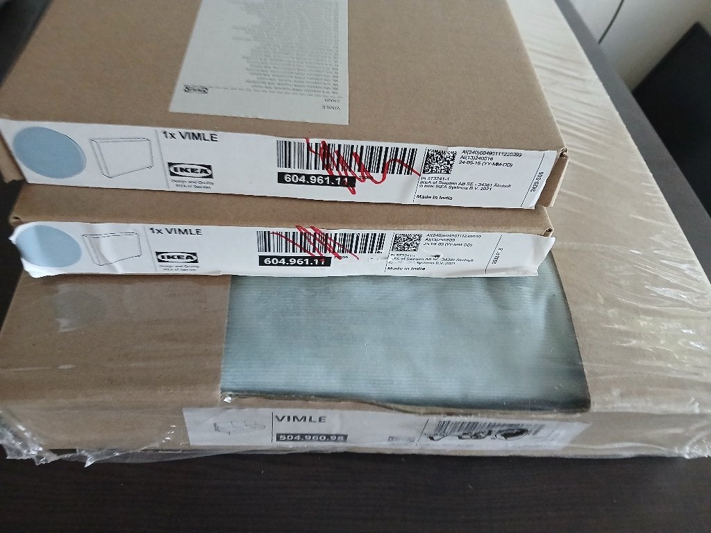 Ikea VIMLE Hoes 3-zitsbank, Saxemara lichtblauw., Ophalen of Verzenden, Nieuw, Tweepersoons, Blauw