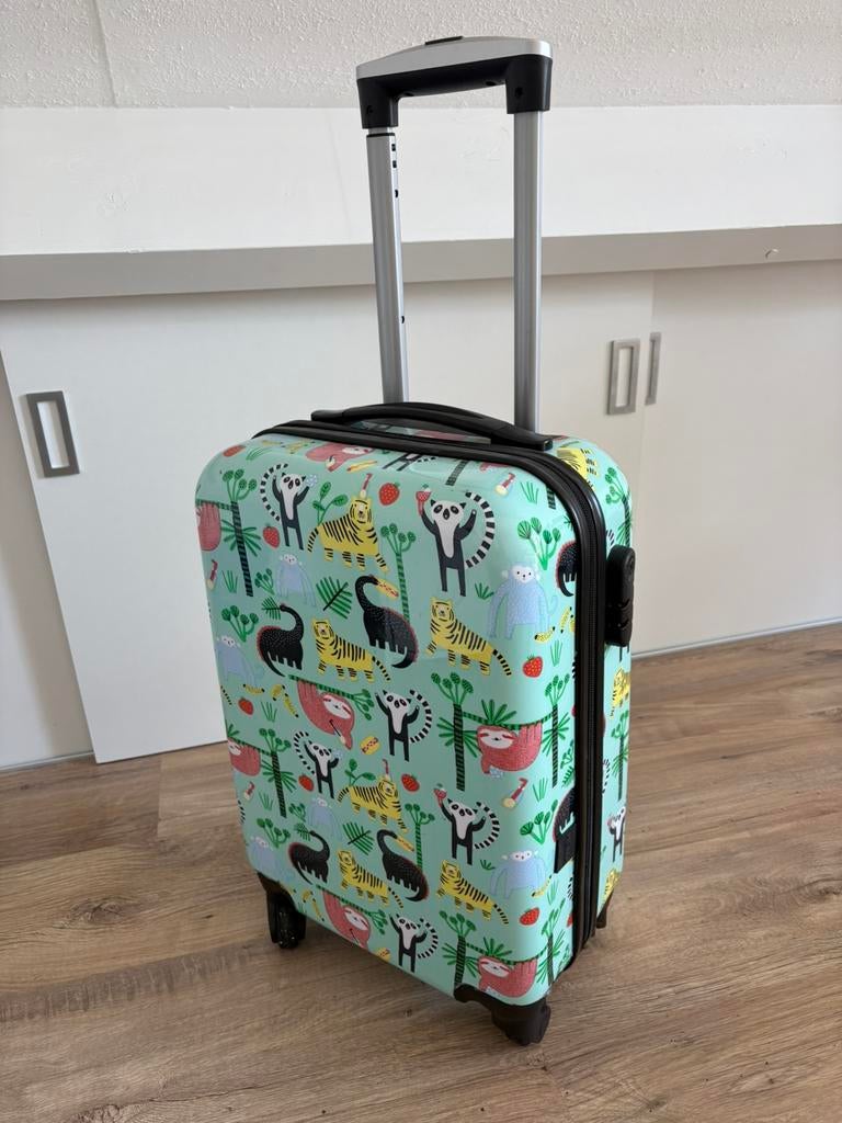 Leuke kinder reiskoffer / trolley, Sieraden, Tassen en Uiterlijk, Koffers, Ophalen, Gebruikt, Hard kunststof, Minder dan 50 cm