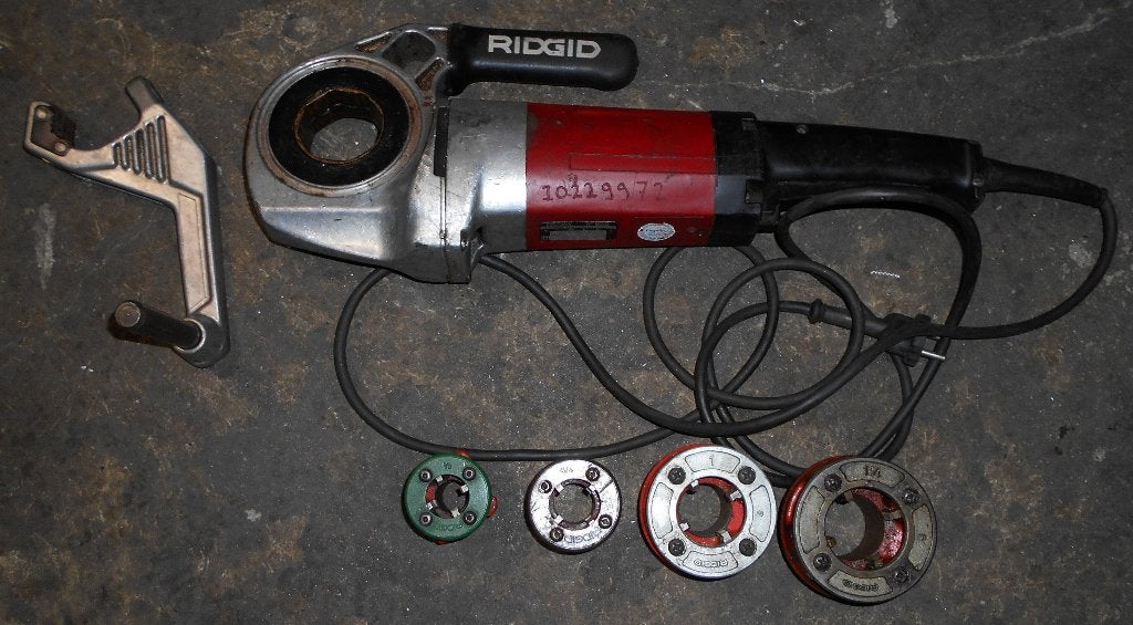 Ridgid, elektrische draadsnijder, 4 snijkoppen, Ophalen, Gebruikt, Overige typen, Ridgid