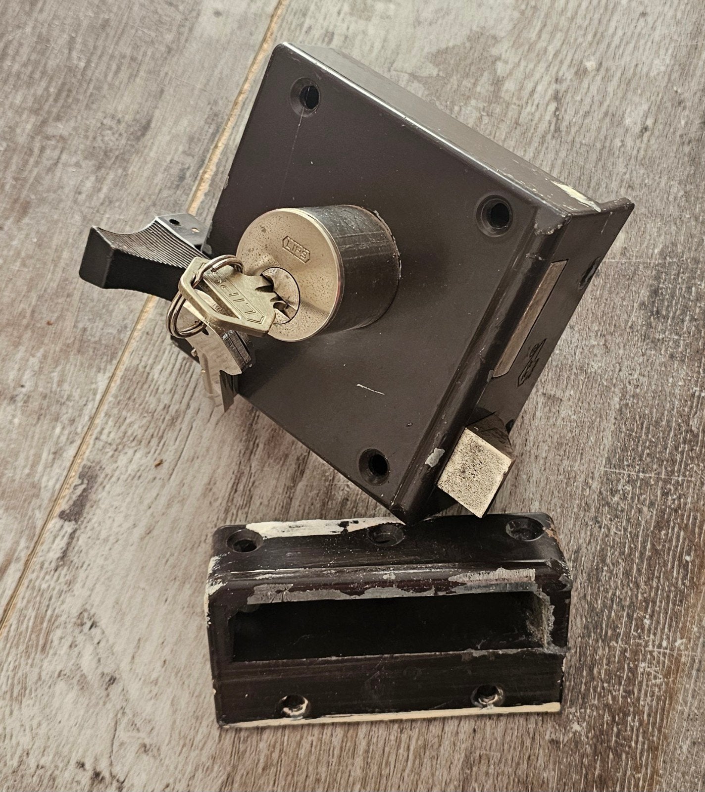 Oplegslot Lips, Ophalen, Gebruikt, IJzer, Slot