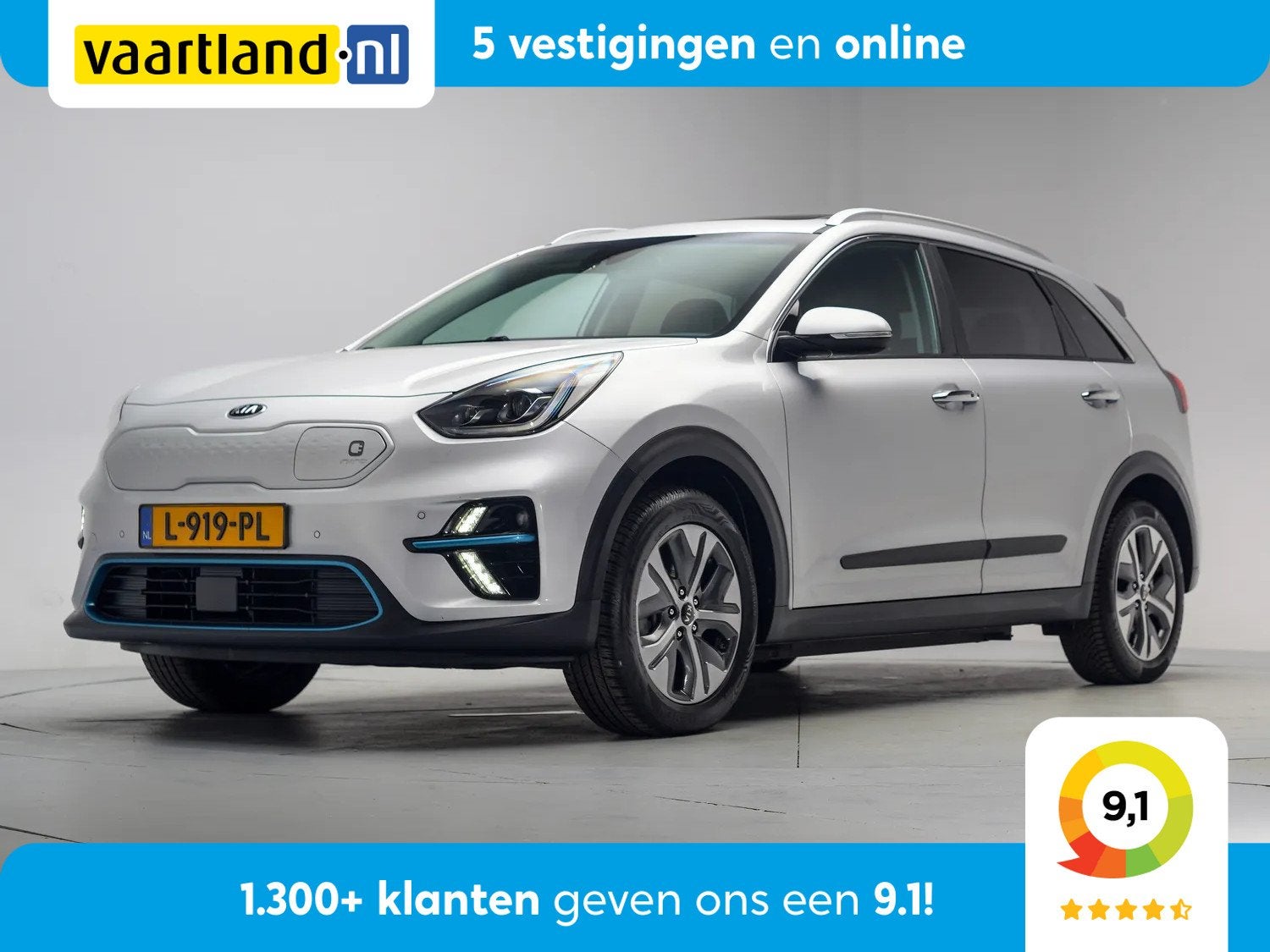Kia Niro 64 kWh DynamicLine 3-Fase [ Pano Nav Half-leder Cli, Auto's, Kia, Bedrijf, Te koop, Niro, ABS, Achteruitrijcamera, Adaptive Cruise Control