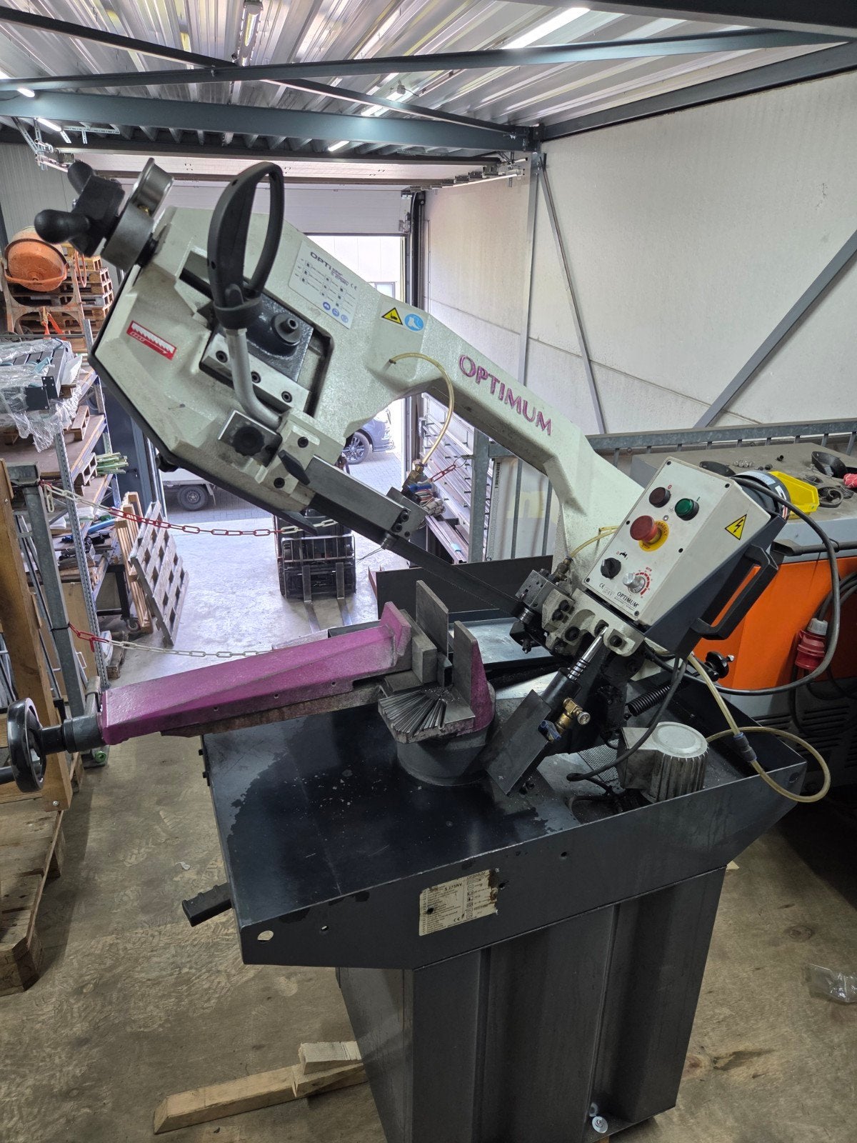Optimum S 275NV Metaalbandzaagmachine, Ophalen