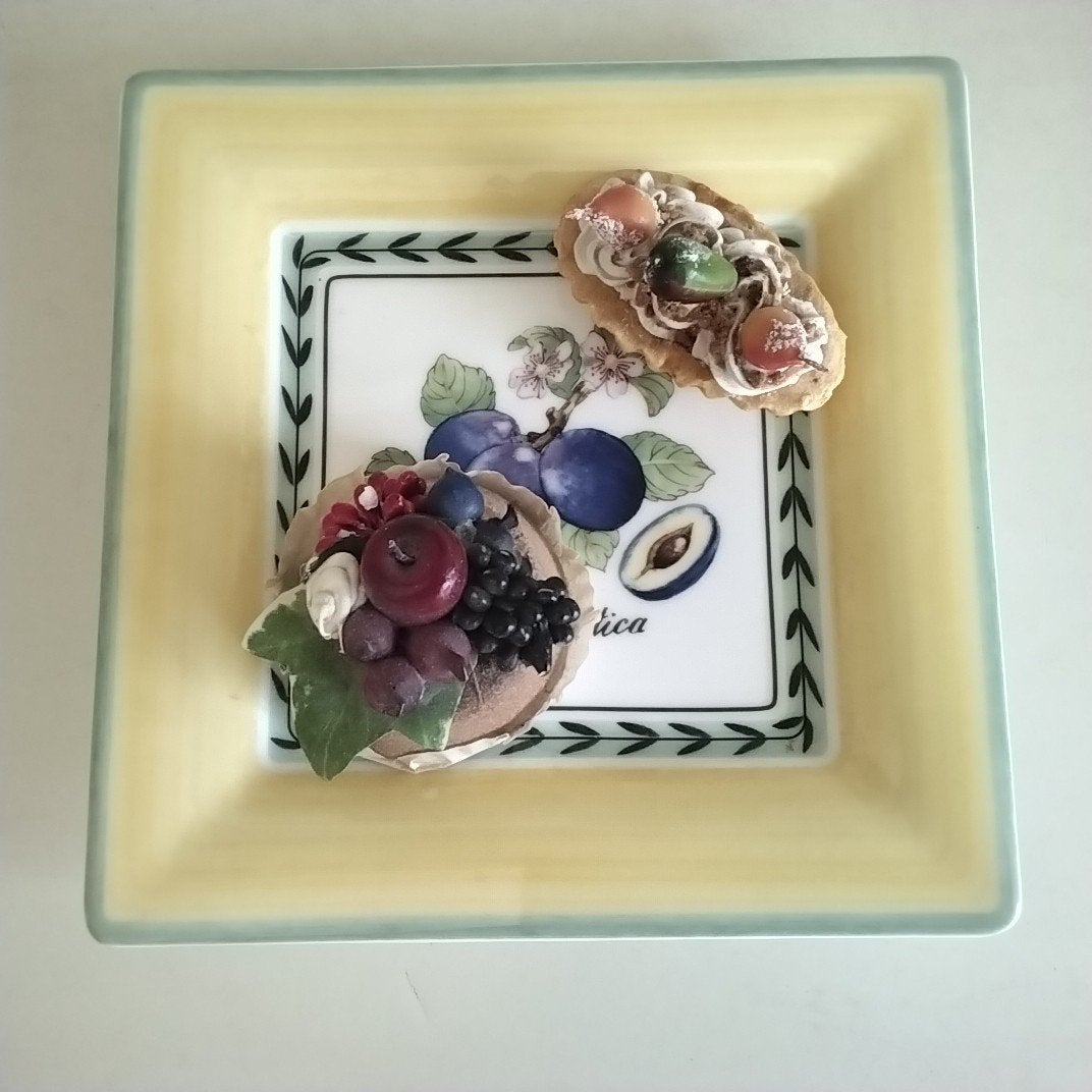 Villeroy en boch  presenteer/koekschaal  french garden, Ophalen of Verzenden, Porselein, Overige stijlen, Schaal of Schalen