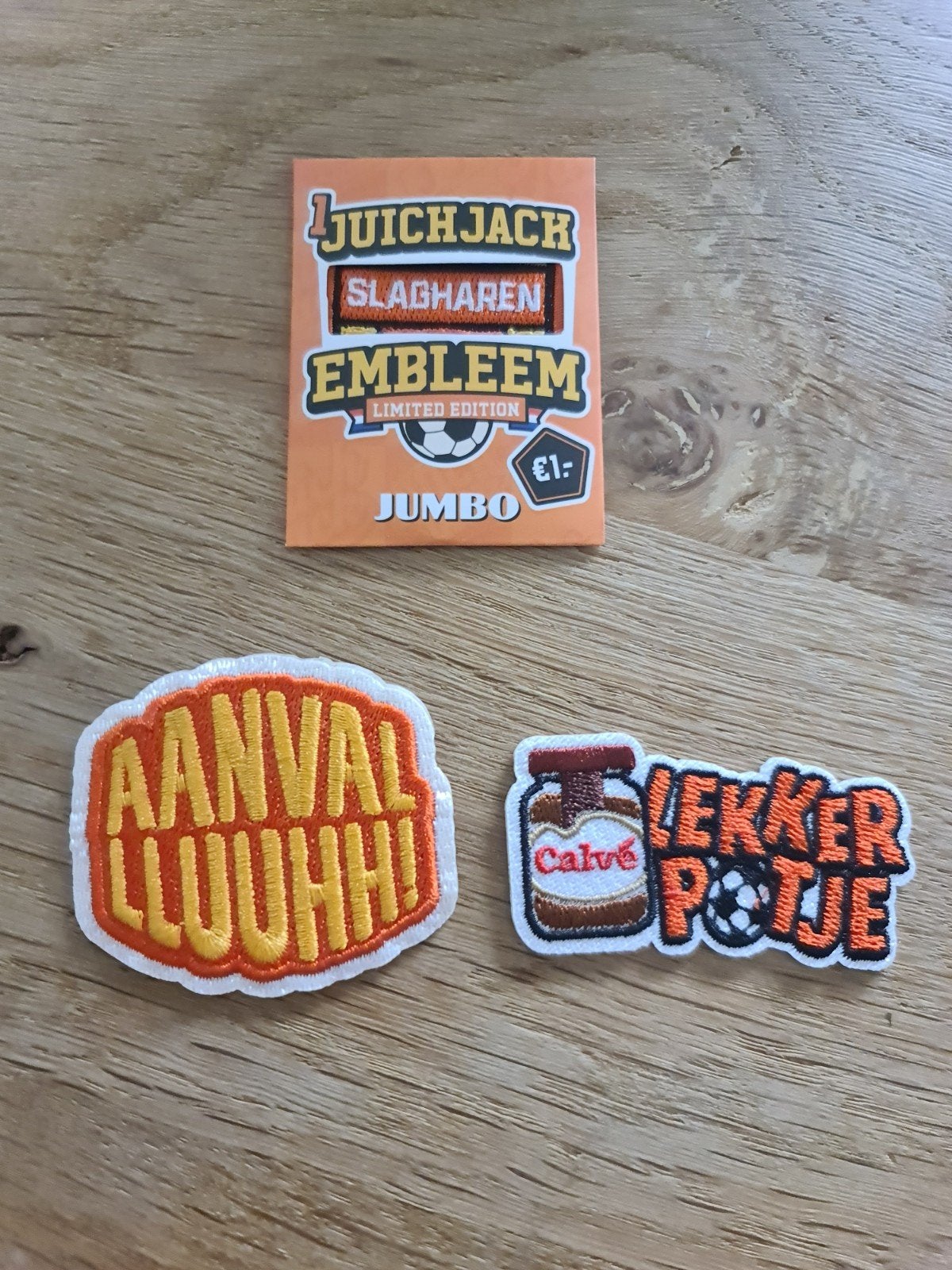 Jumbo Juichjack Slagharen Embleem + 2 applicaties, Ophalen of Verzenden