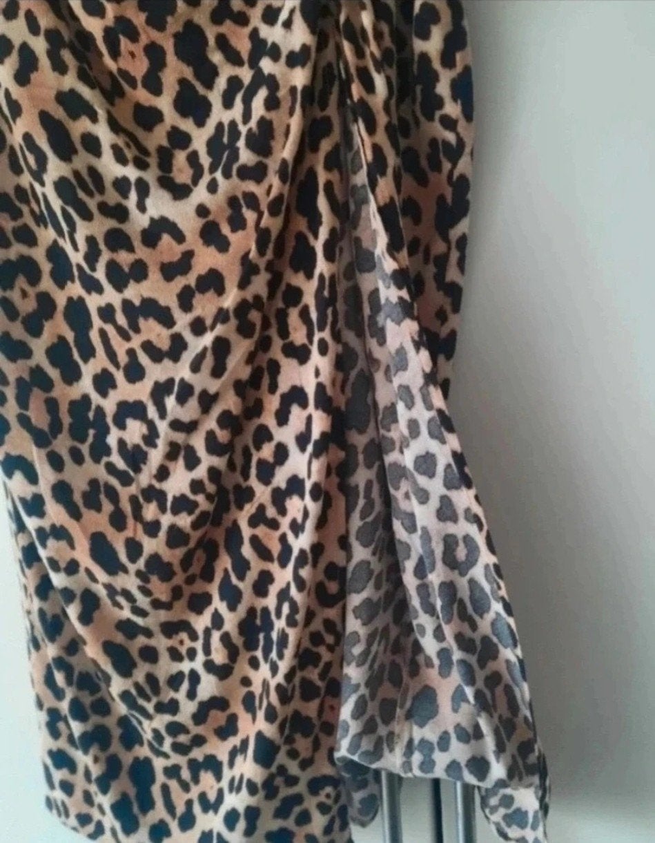 Tijgerprint rok H& M maat S, Ophalen of Verzenden, Zo goed als nieuw, Bruin, Onder de knie