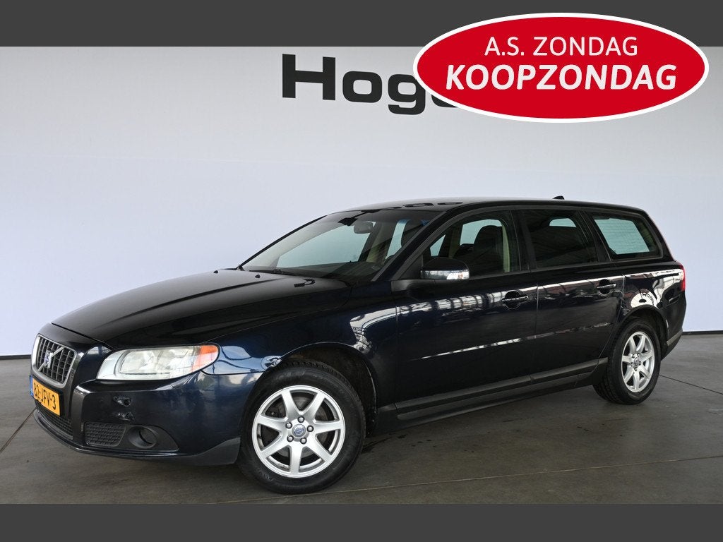 Volvo V70 2.4D Limited Edition Automaat Clima Navigatie Lede, Zwart, Blauw, Parkeersensor, Diesel