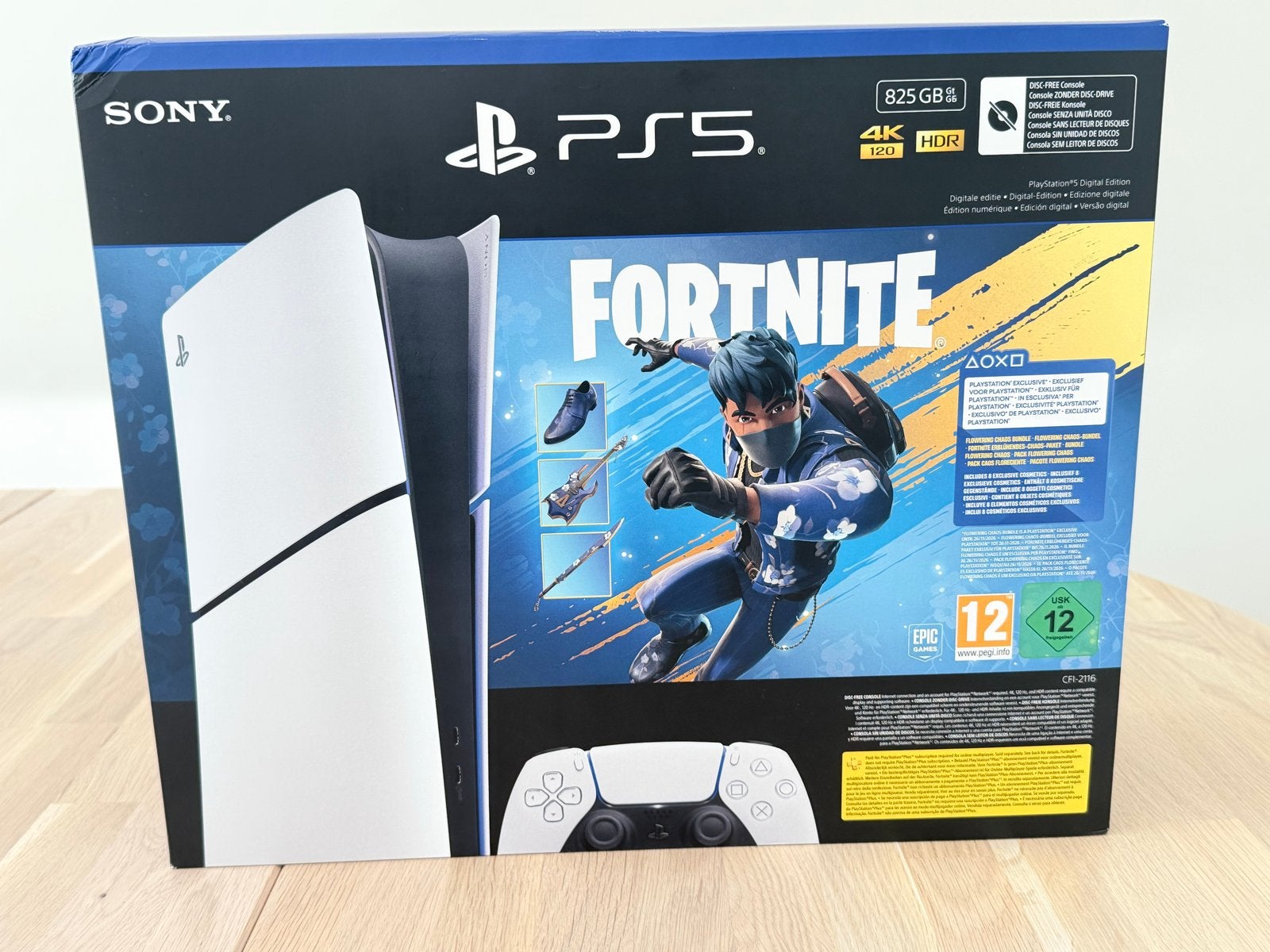 Sony PlayStation 5 Digital Edition + Fortnite Bundel, Ophalen of Verzenden, Nieuw, Playstation 5 Digital