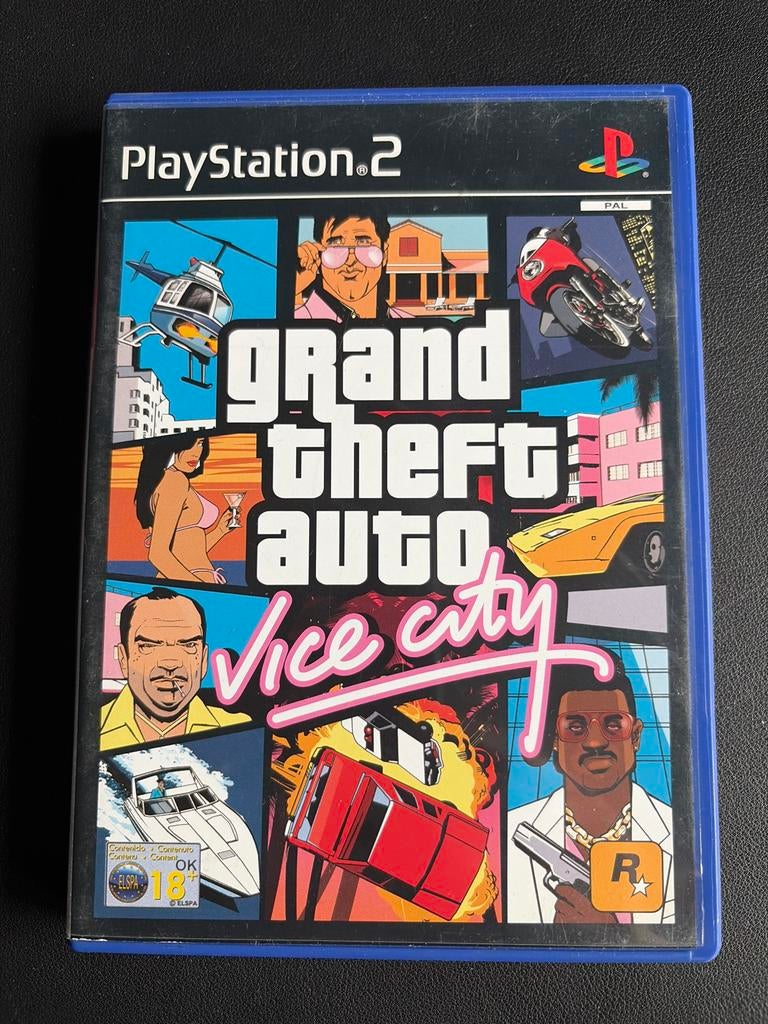 GTA Vice City PS2 - Compleet met boekjes, poster en map, Avontuur en Actie, Gebruikt, Vanaf 18 jaar, 1 speler