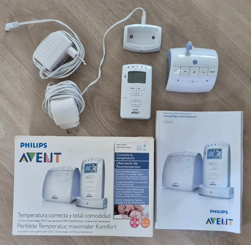 Philips Avent SCD520 Babyfoon, Ophalen, Gebruikt, 250 meter of meer, Digitaal