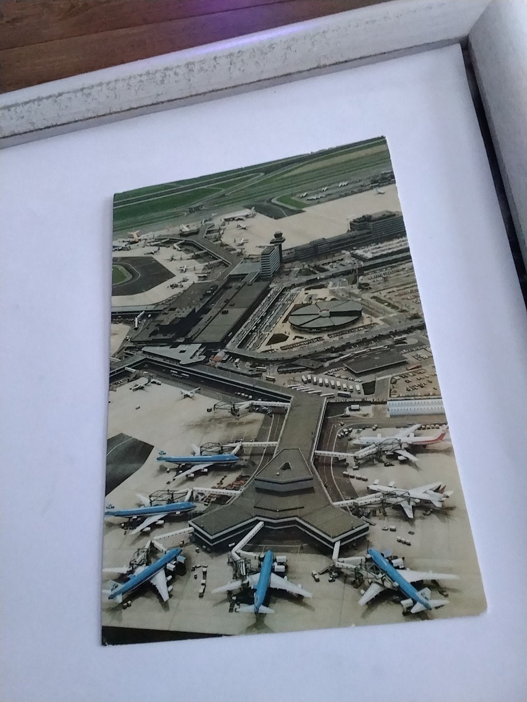 Oude ansichtkaart Schiphol Luchthaven 1980, Verzamelen, Ophalen of Verzenden