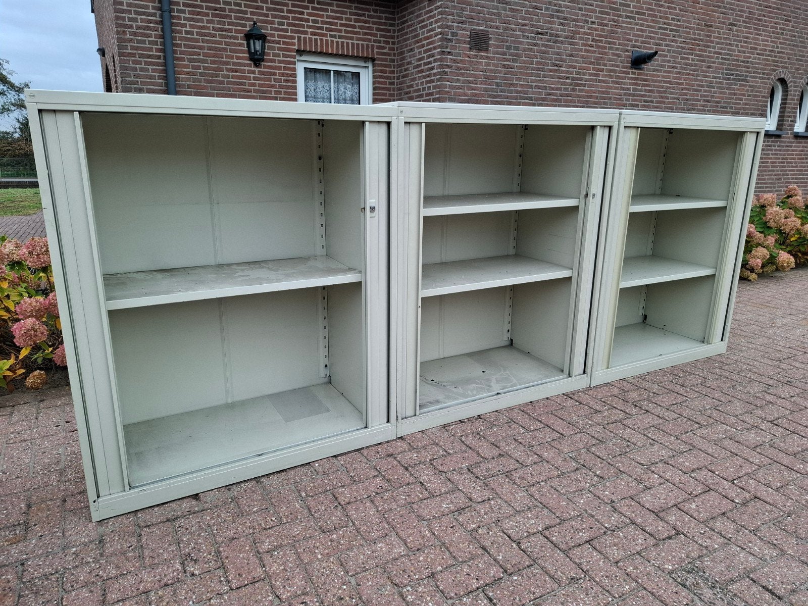 3 Drentea roldeurkasten 136x120x53,5 cm, Ophalen, Gebruikt, 100 tot 150 cm, 100 tot 150 cm