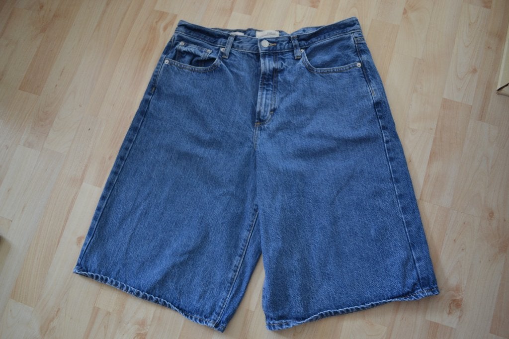 Korte broek maat 12 (42), Kort, Blauw, Maat 42/44 (L), Ophalen of Verzenden