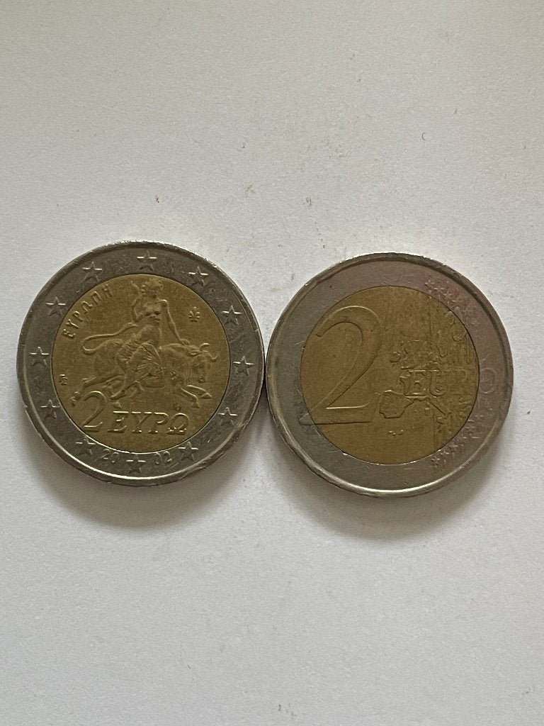 Griekland 2 Euro munt 2002, Postzegels en Munten, Ophalen of Verzenden, Griekenland, 2 euro, Losse munt