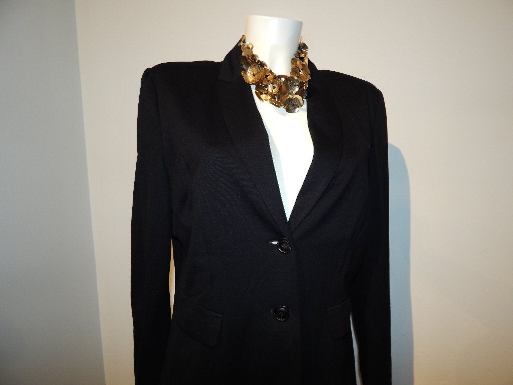 Marccain soepel vallend zwart basic jasje merk knopen N5, Kleding | Dames, Verzenden, Zwart, Maat 42/44 (L), Jasje