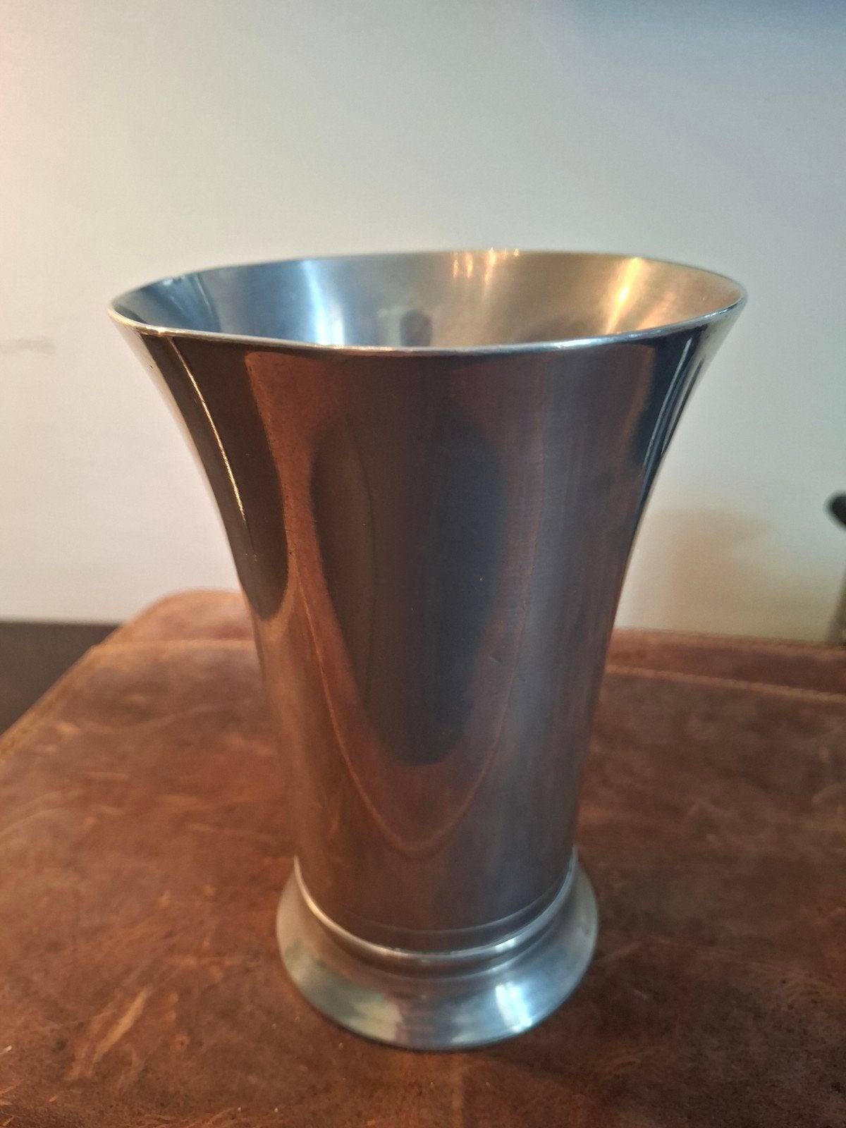 Prachtige Art Deco Gero Tinnen Beker / Vaas – Chris van der, Antiek en Kunst, Antiek | Tin, Ophalen of Verzenden