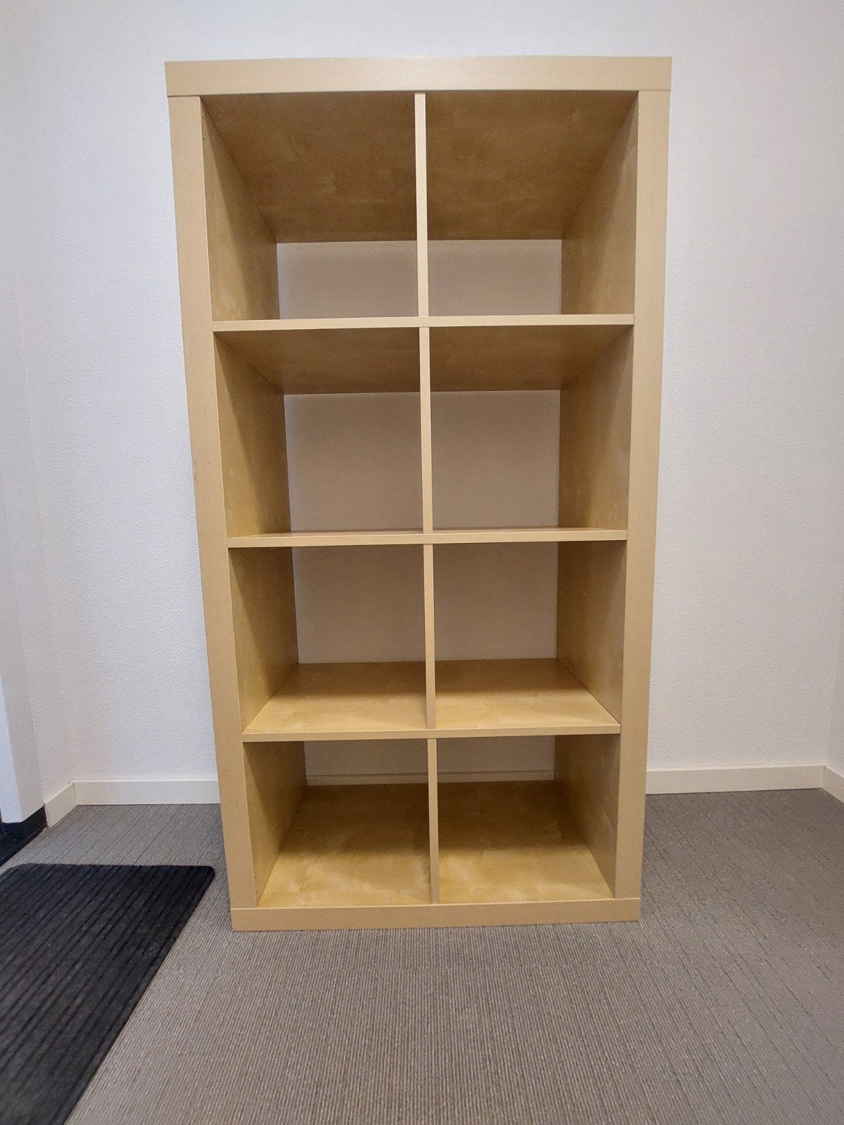 IKEA Kallax Kast - 2x4 vakken - Licht hout, Ophalen, Met plank(en), Gebruikt, Modern, Scandinavisch
