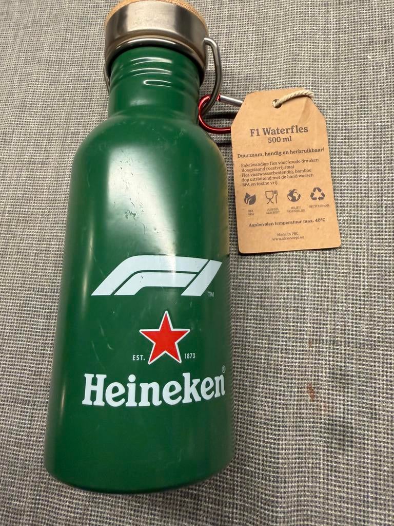 Heineken F1 Waterfles (Limited Edition), Ophalen of Verzenden, Zo goed als nieuw, Flesje(s), Heineken