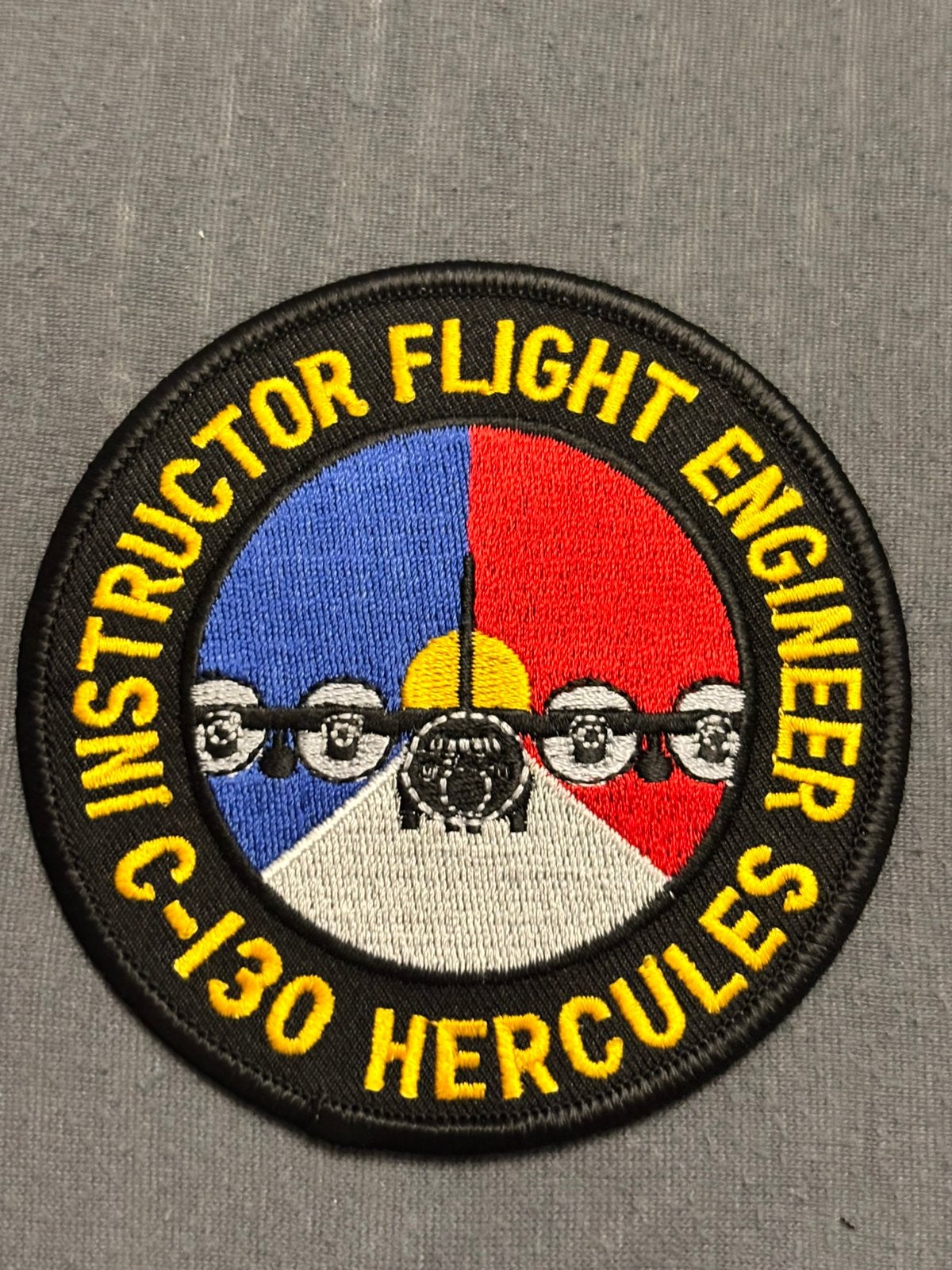 Embleem C-130 Hercules instructeur flight engineer, Verzenden, Luchtmacht, Nederland, Embleem of Badge
