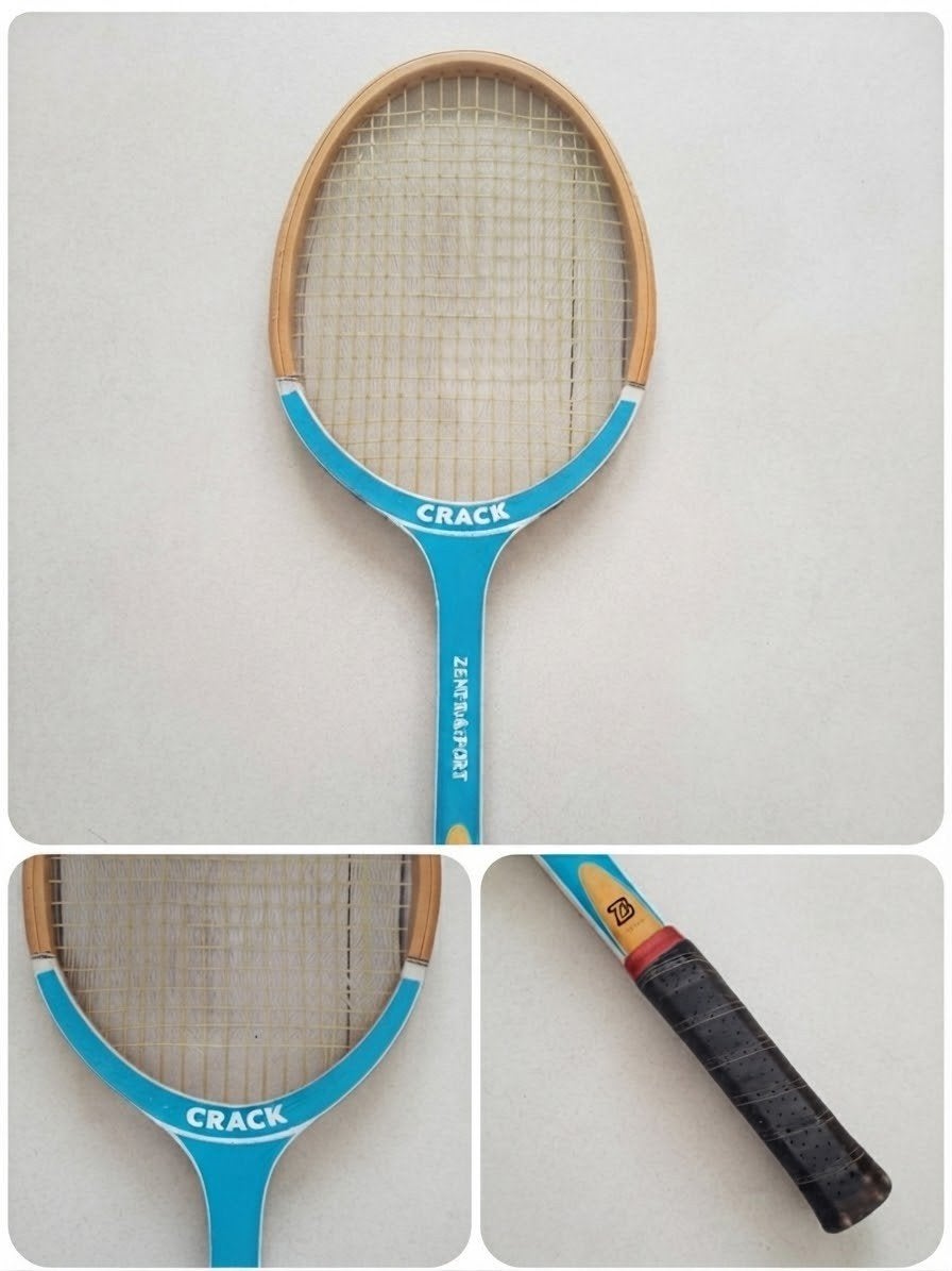 Vintage Zentrasport 'Crack' Houten Tennisracket - Retro, Sport en Fitness, Tennis, Ophalen of Verzenden