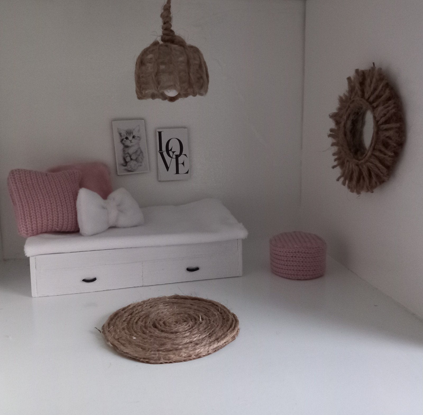 Kinder kamer bed voor het poppenhuis, Ophalen of Verzenden, Nieuw, Decoratie