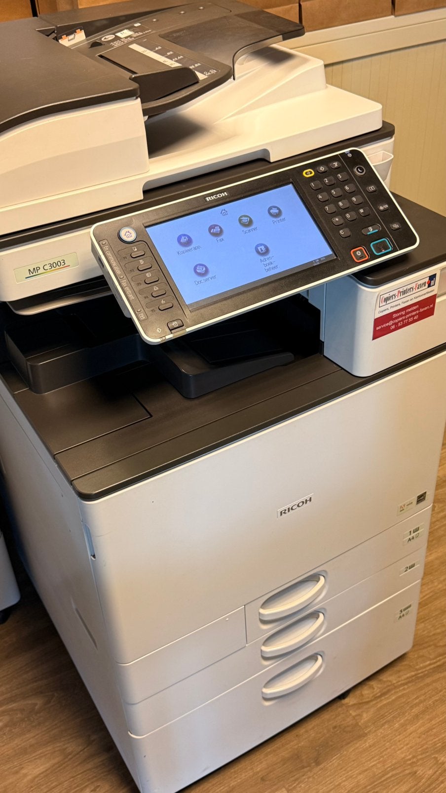 RICOH MP C3003, Ophalen, Zo goed als nieuw