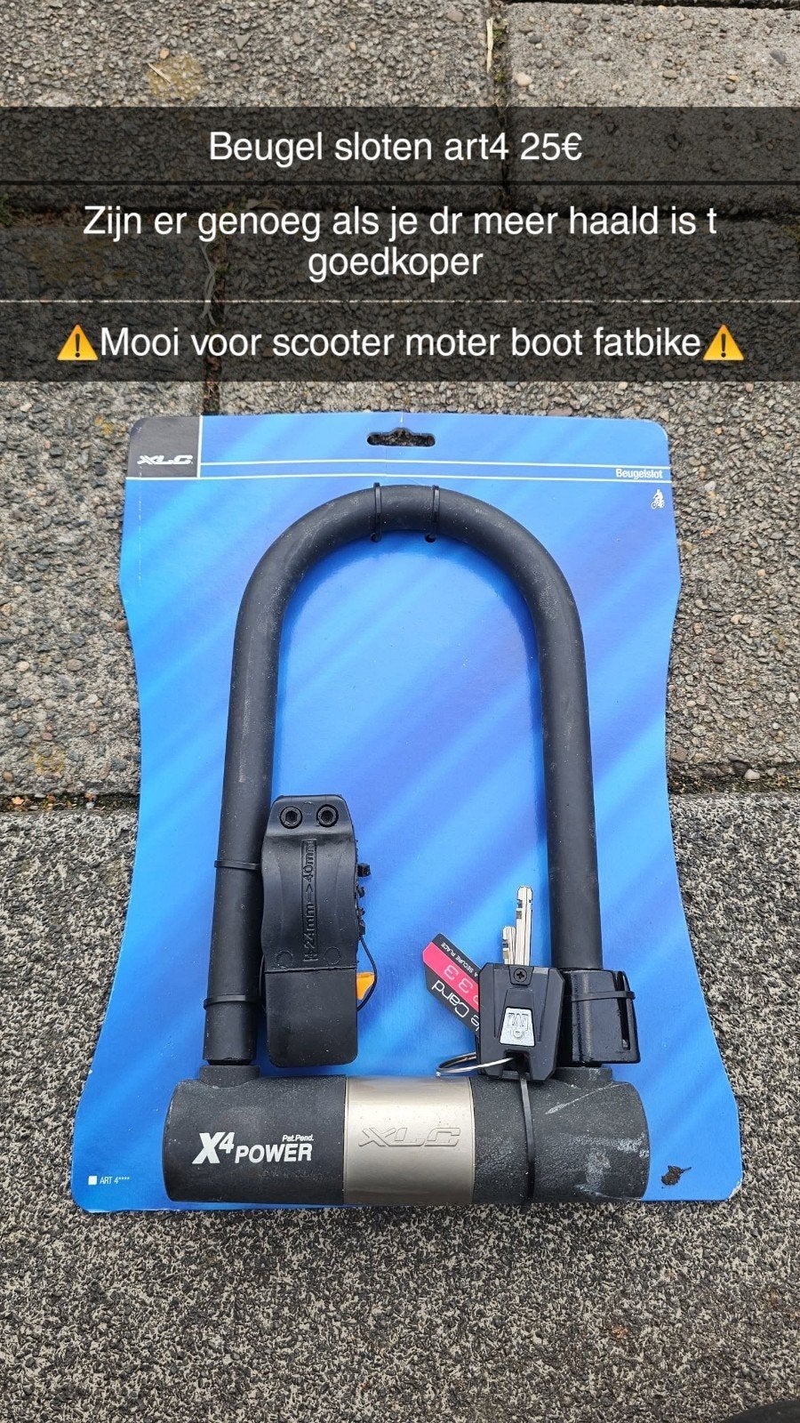 Nieuw ART 4 Beugelslot voor Scooter, Motor, Boot, Fatbike, Ophalen of Verzenden