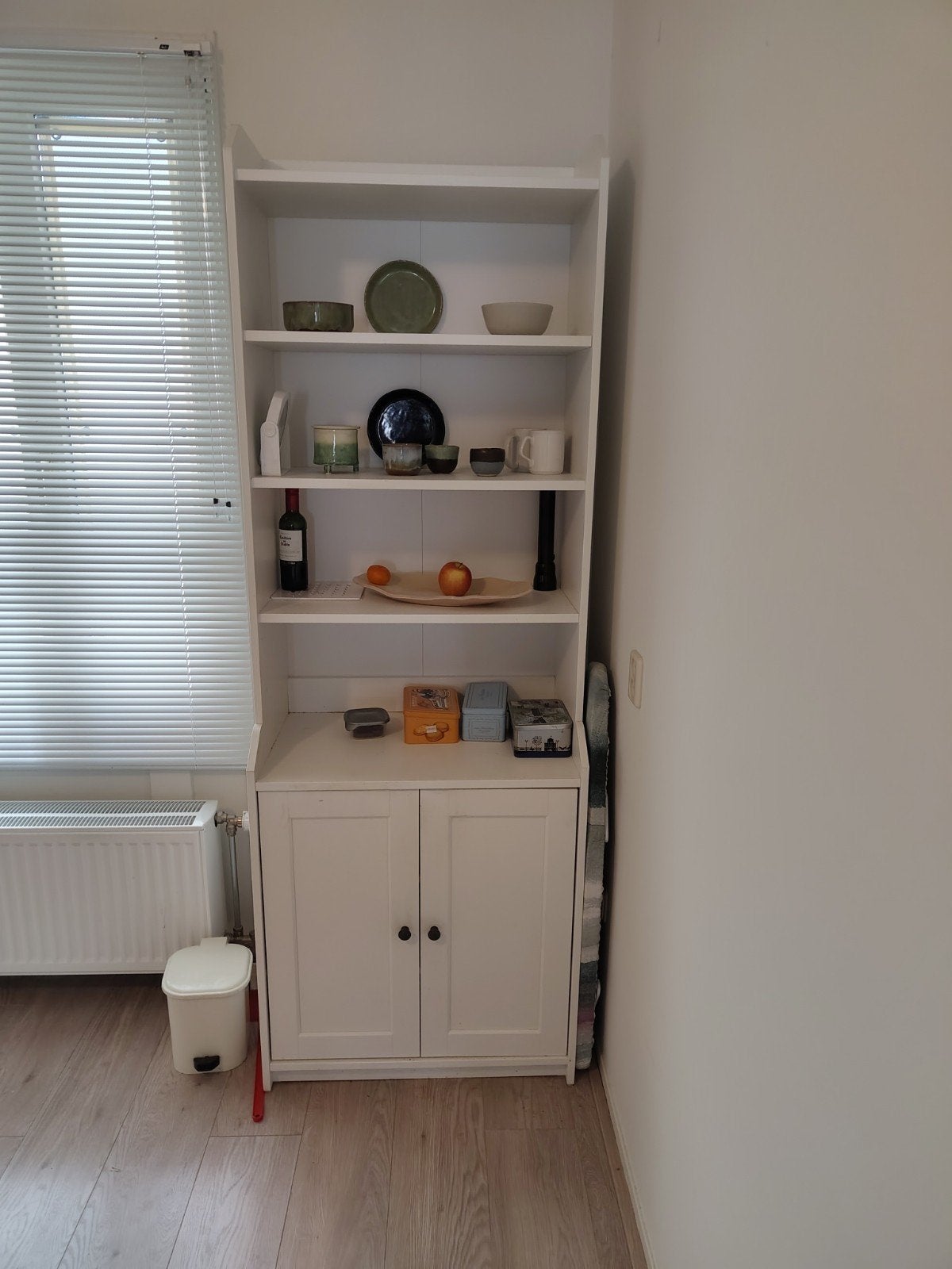 Ikea Kast met open vakken en deuren - H198xB69.5xD45 cm, Ophalen, Overige materialen, 50 tot 100 cm, Modern