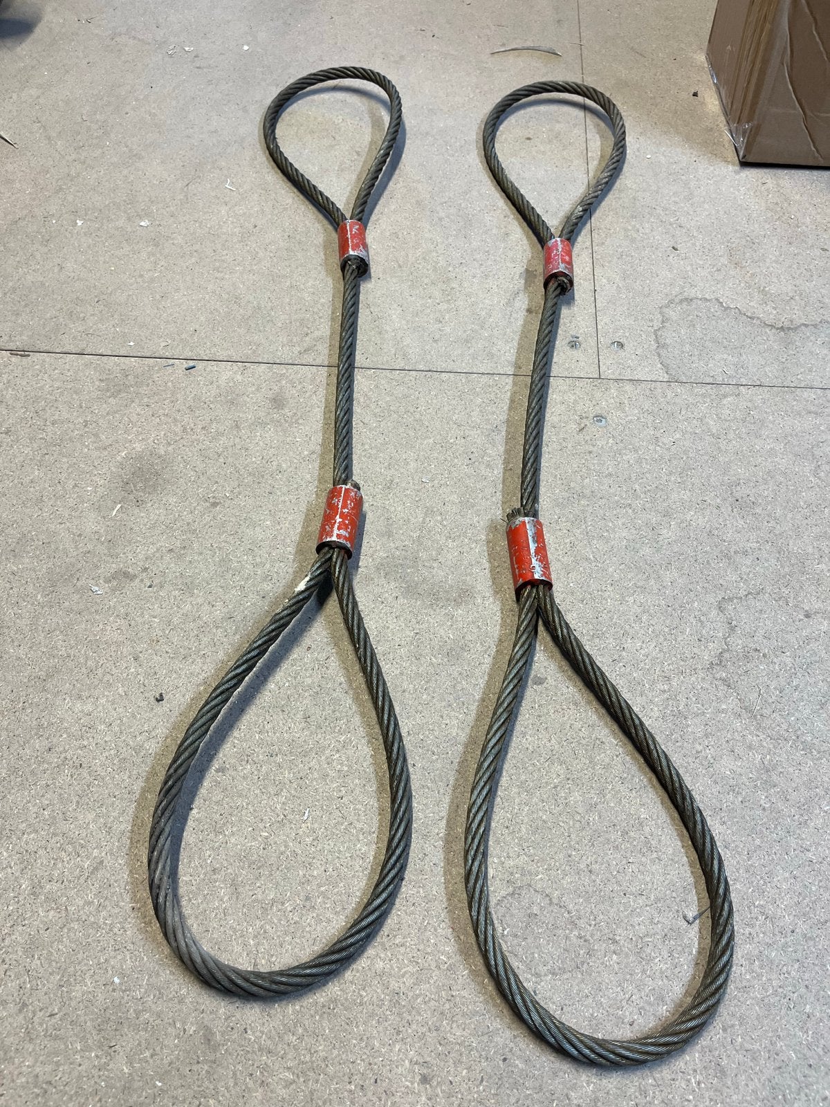 Z.G.A.N. 2 stuks zware staaldraad stroppen 1000mm x 13mm, Doe-het-zelf en Verbouw, Lieren en Takels, Ophalen of Verzenden
