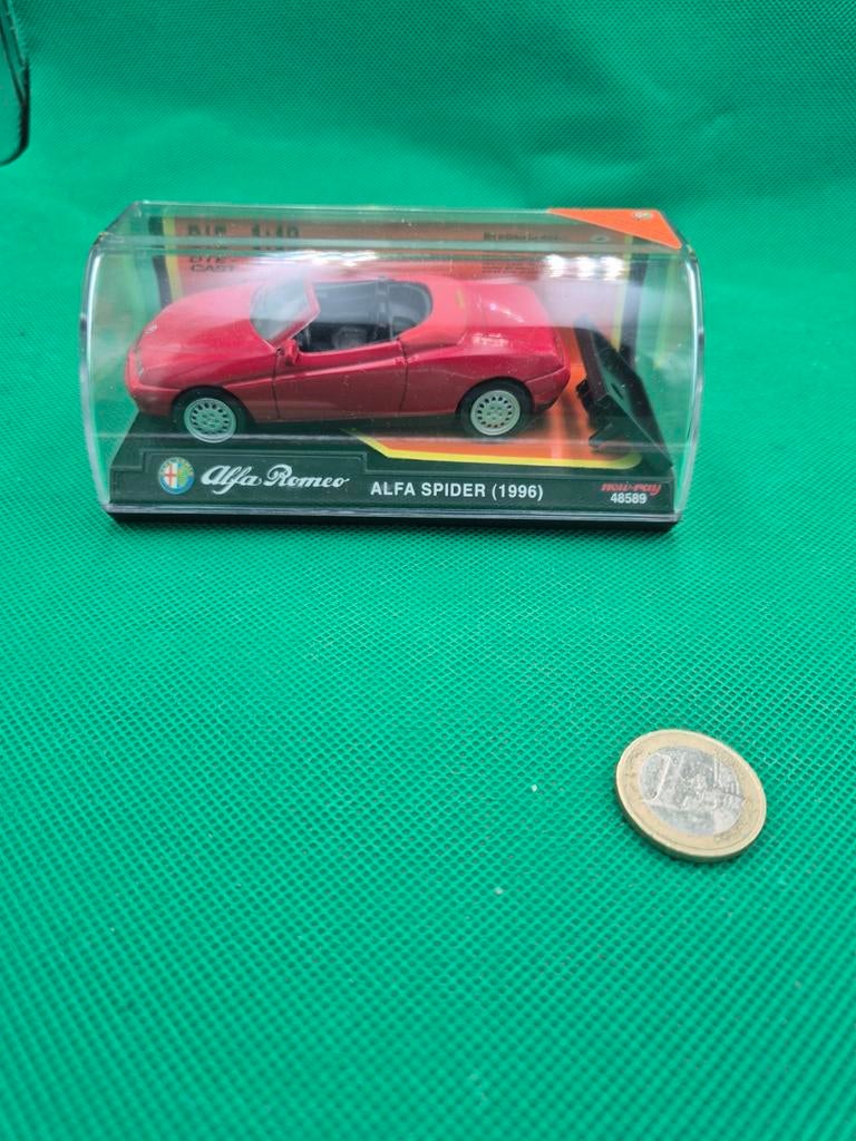 109 alfa spider 1/43 new ray, Ophalen of Verzenden, Zo goed als nieuw, Auto, Overige merken