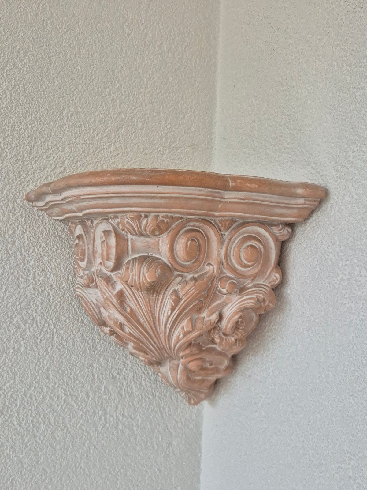 Hoek ornament van terracotta, Ophalen of Verzenden, Gebruikt