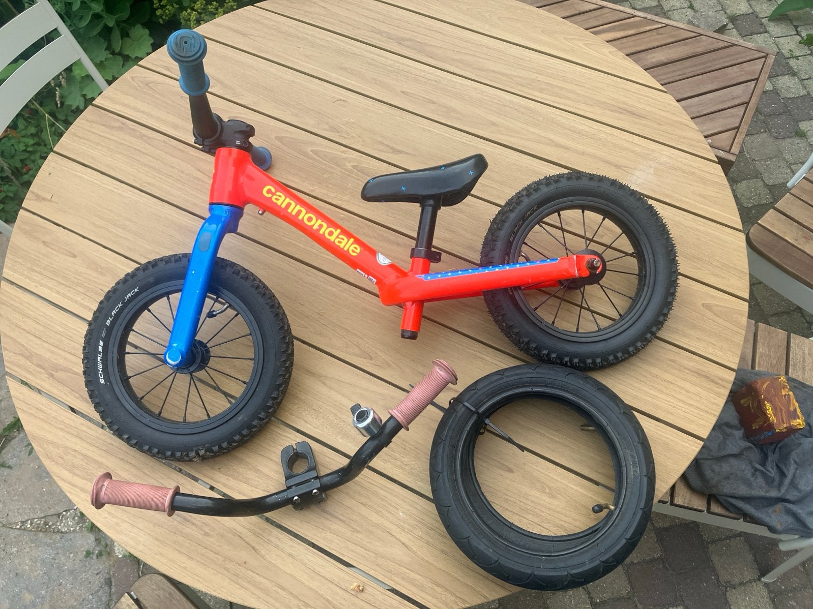 Cannondale Trail loopfiets - Rood/Blauw, Ophalen, Gebruikt, 16 tot 20 inch