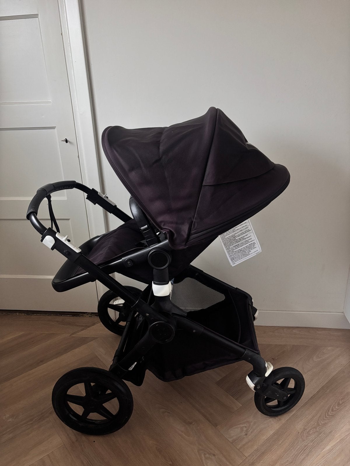 Bugaboo Fox 2 3-in-1 Combiwagen met Maxi-Cosi adapters, Ophalen, Gebruikt, Bugaboo, Verstelbare duwstang