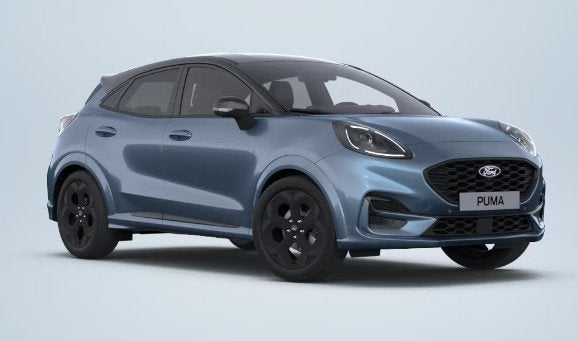 Ford Puma 1.0 EcoBoost Hybrid BlueCruise Edition | 125pk | W, Auto's, 125 pk, Blauw, Leder en Stof, Bedrijf