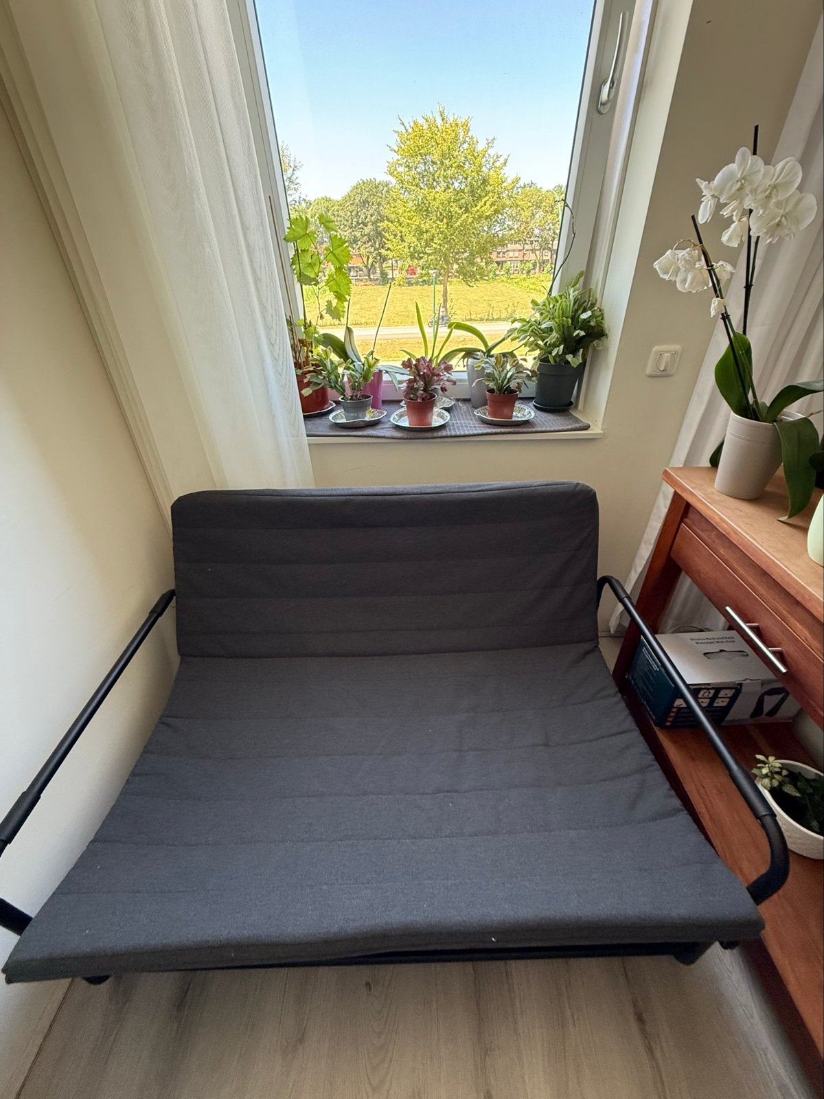 IKEA Utåker stapelbed/eenpersoonsbed - Zwart/Donkergrijs, Ophalen, Eenpersoons, Zwart, Zo goed als nieuw