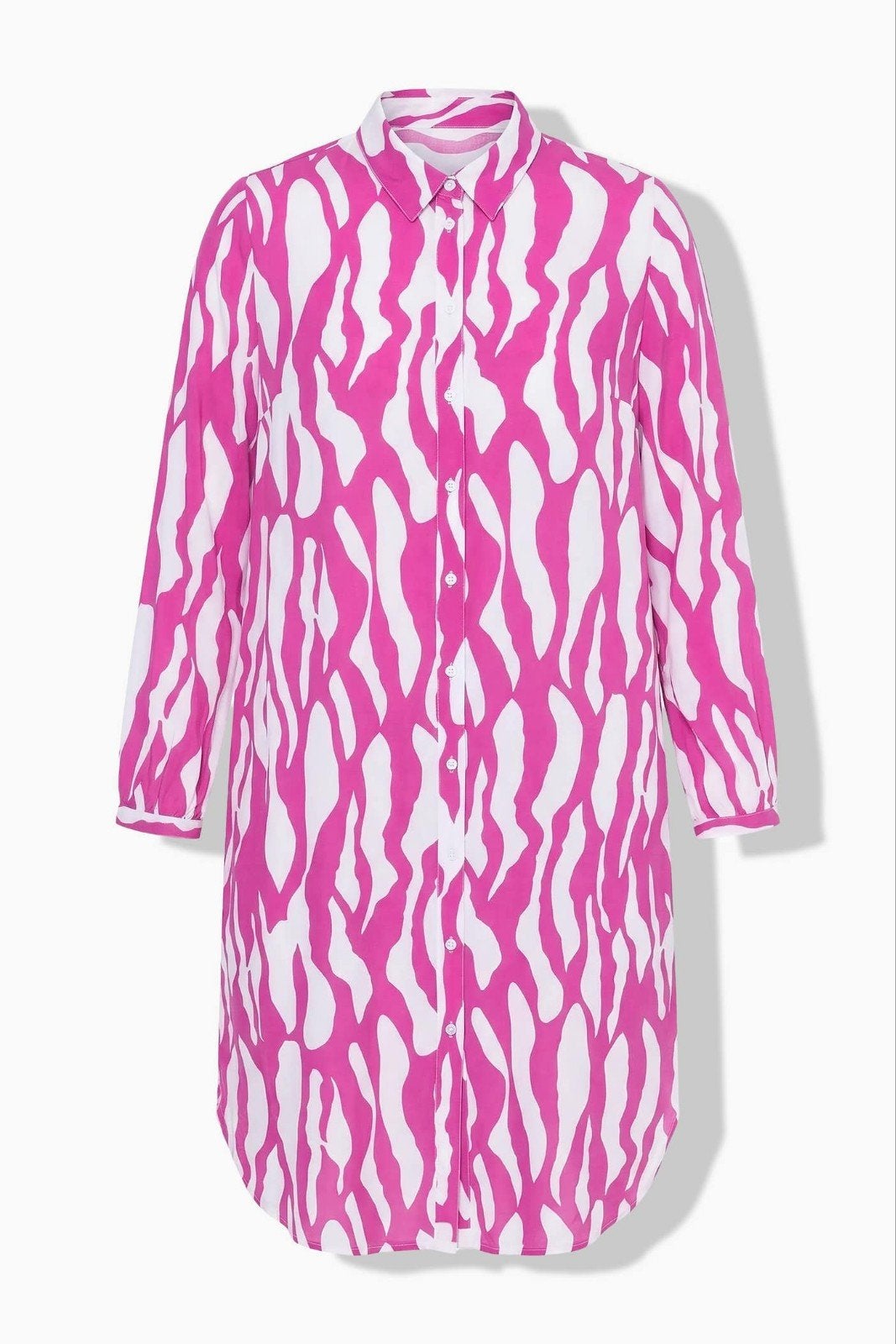 Extra Lang Zebra Viscose Jurk Maat 46/48, Verzenden, Maat 46/48 (XL) of groter, Studio untold, Nieuw
