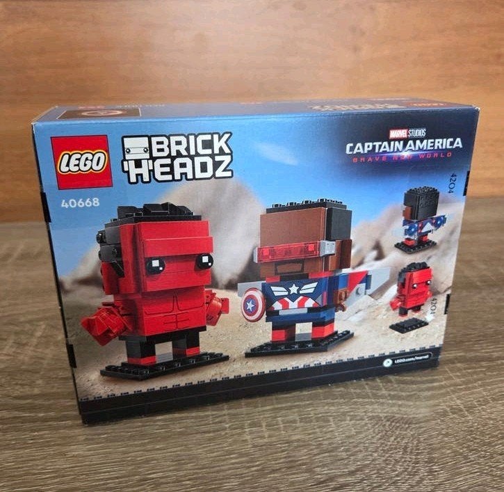 Nieuwe LEGO BrickHeadz 40668 Captain America & Red Hulk, Ophalen of Verzenden, Nieuw, Overige merken