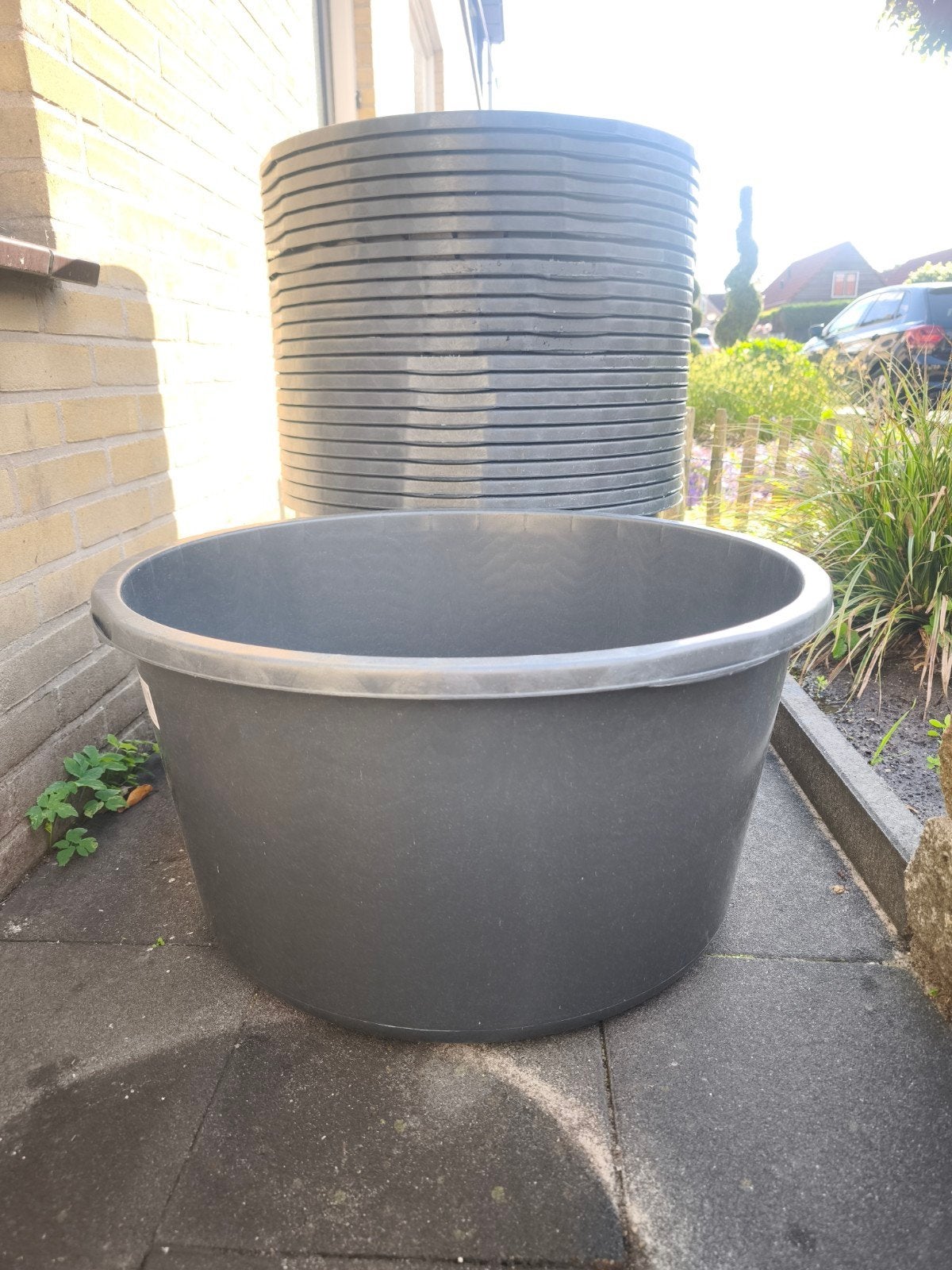 24 X Kuip 90 liter / boomkuip / plantenkuip / speciekuip, Ophalen, Kunststof, Minder dan 30 cm, Rond