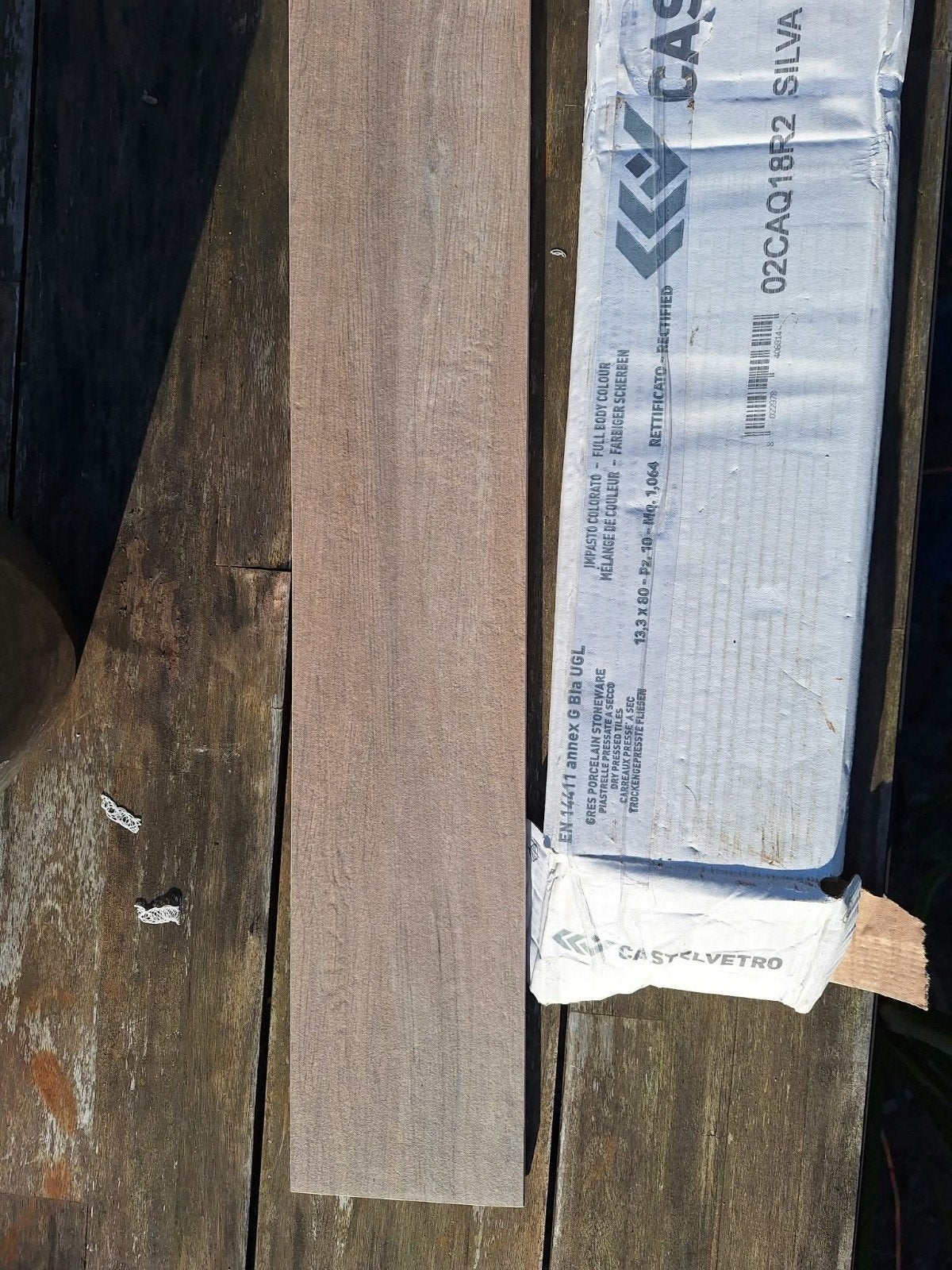 Restant Castelvetro Silva 13.3x80 tegels - Nieuw in doos, Ophalen, Steen of Klei, 50 tot 150 cm, Nieuw