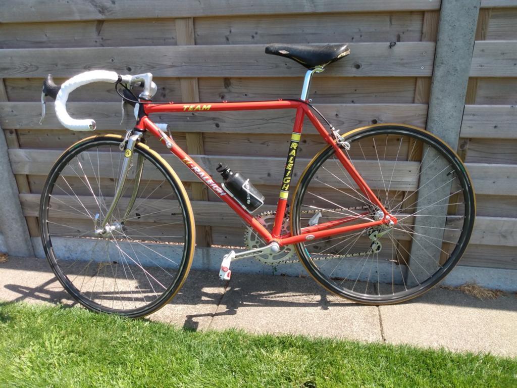 TI Raleigh replica racefiets, 49 tot 53 cm, Zo goed als nieuw, Meer dan 20 versnellingen, Ophalen