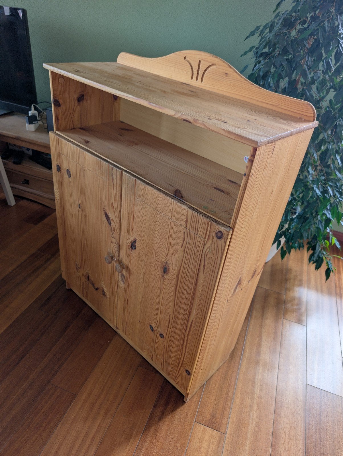 Houten kastje met deuren - 102x80x30cm, Huis en Inrichting, Kasten | Overige, Ophalen, Gebruikt