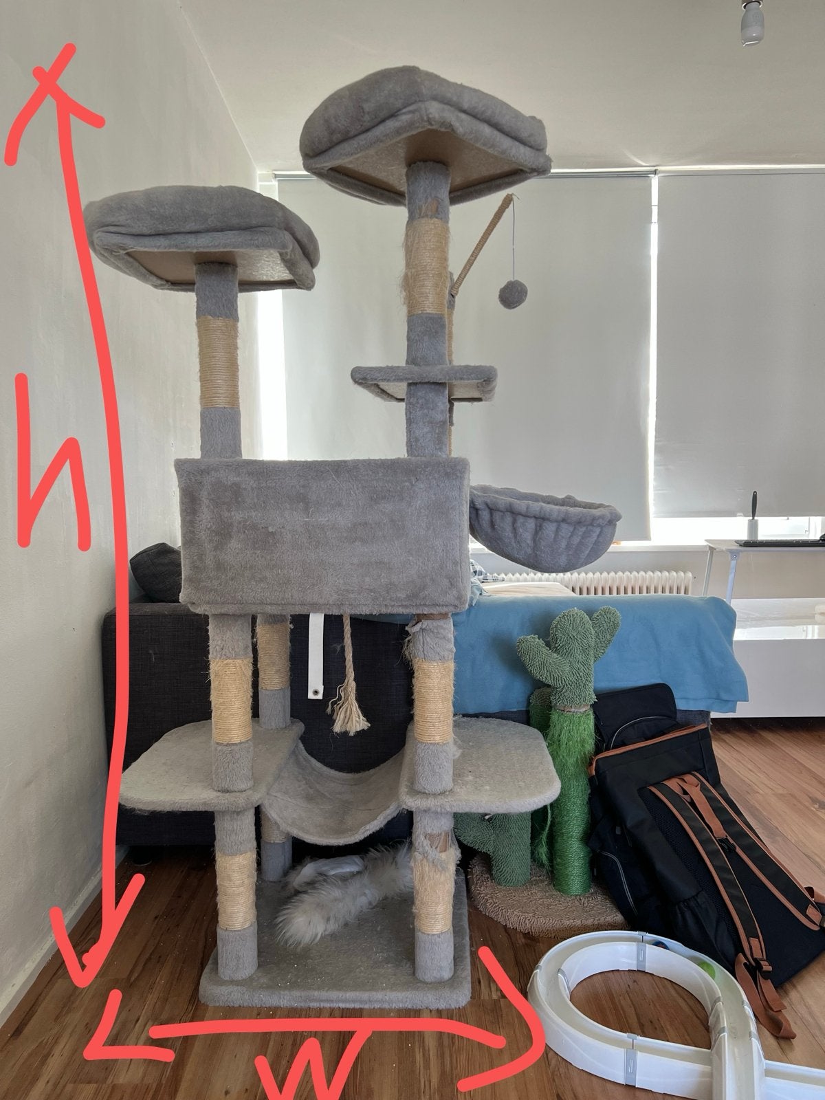 Cat tree with small damage, Dieren en Toebehoren, Ophalen, Gebruikt