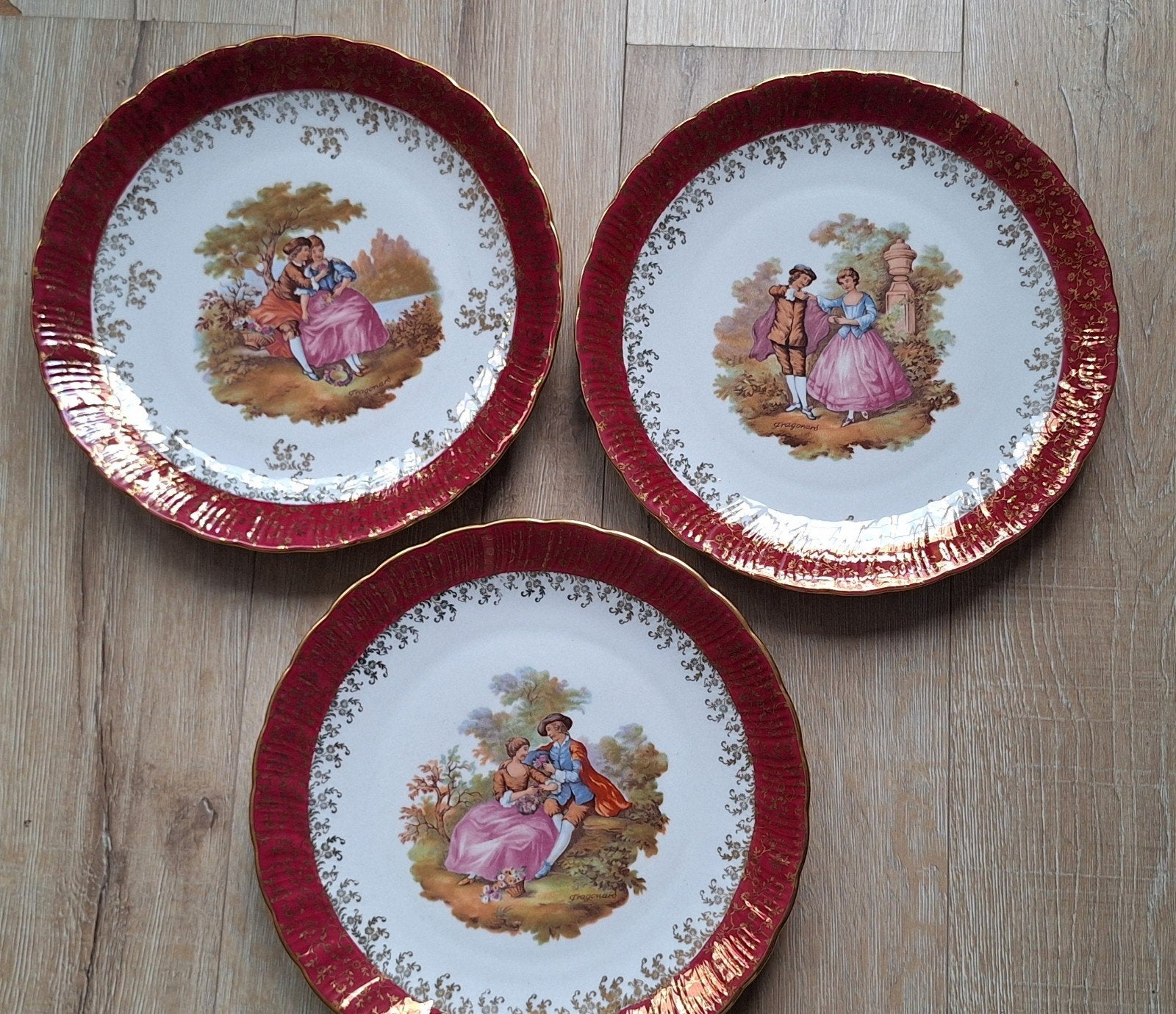 Set porseleinen sierborden van HK Bavaria, Antiek en Kunst, Ophalen of Verzenden