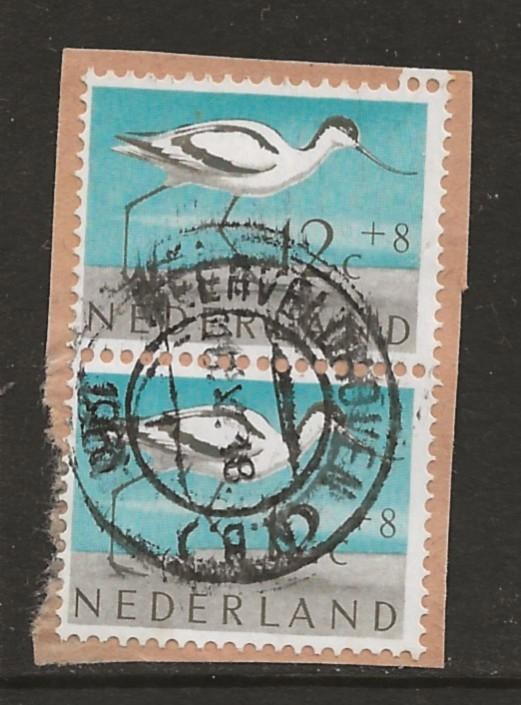 S- Ned. gest. 1961 nr.756 paartje Kluut   Meerveldhoven, Postzegels en Munten, Postzegels | Nederland, Ophalen of Verzenden, Na 1940