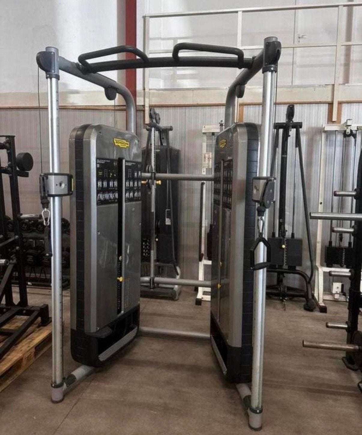 Technogym Dual Adjustable Pulley, Sport en Fitness, Fitnessmaterialen, Ophalen, Gebruikt, Rug, Overige typen
