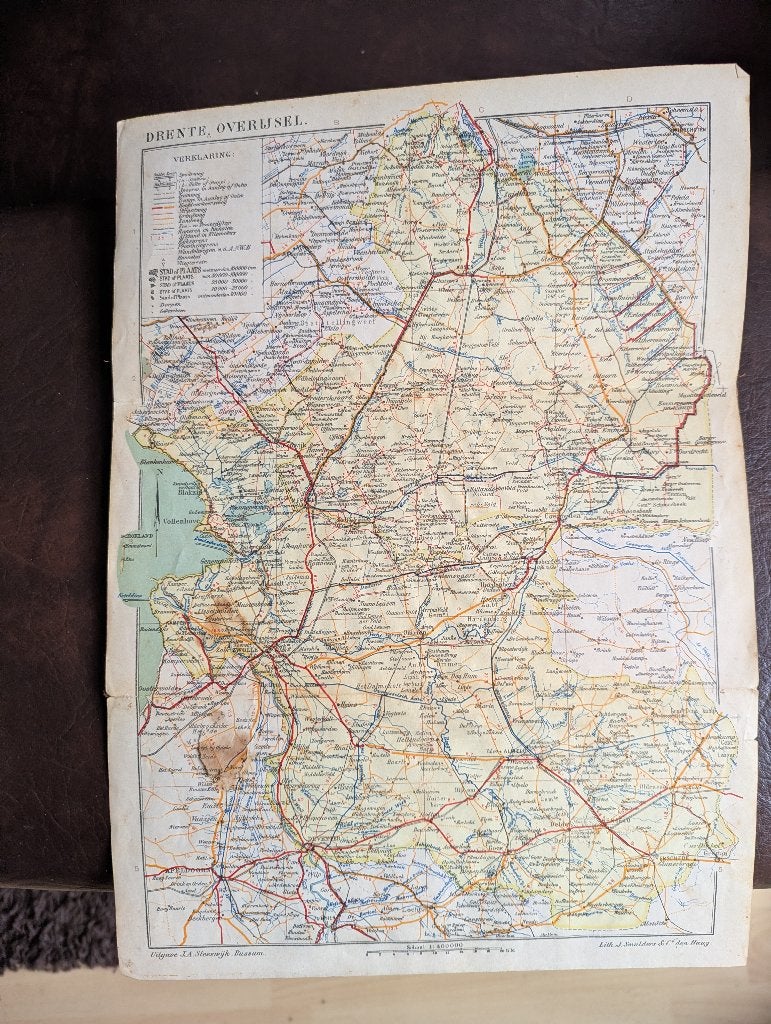 Sleeswijk's Atlas van Nederland, Boeken, Atlassen en Landkaarten, Gelezen, Overige atlassen, Ophalen of Verzenden, 1800 tot 2000