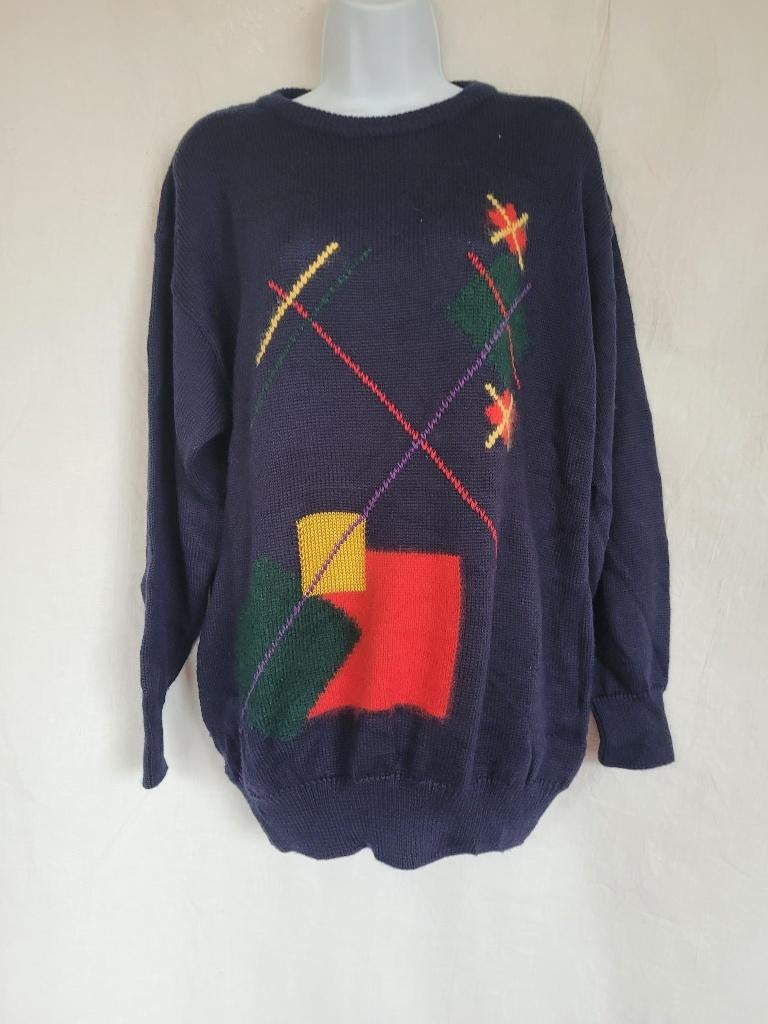 Leuke donkerblauwe damestrui wol,mohair, angora mt 40 Yarell, Maat 38/40 (M), Blauw, ., Ophalen of Verzenden