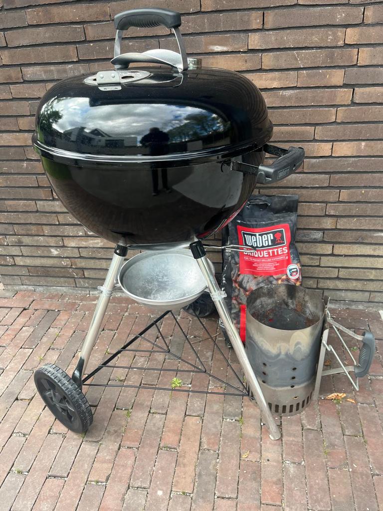 Weber Barbecue Original Kettle - 47cm > Black, Tuin en Terras, Houtskoolbarbecues, Gebruikt, Met accessoires, Ophalen