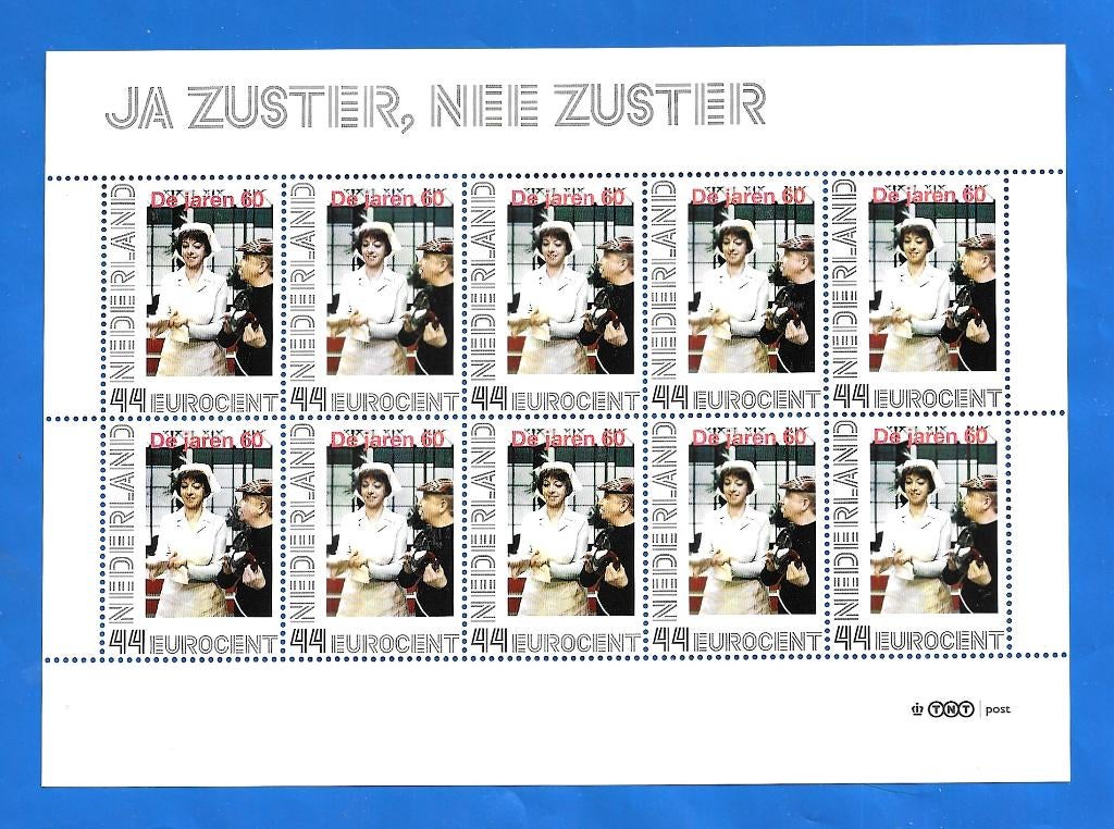 Postzegelvel Ja Zuster, Nee Zuster - De Jaren 60 - 2008, Postzegels en Munten, Verzenden, Na 1940, Postfris