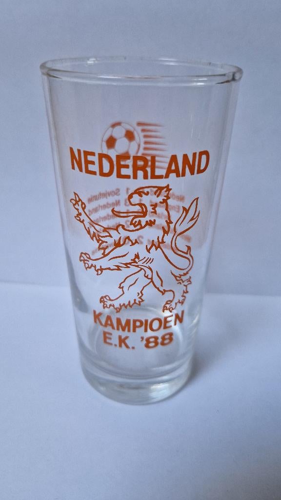 EK 1988 Nederlands eftal voetbal glas, Verzamelen, Sportartikelen en Voetbal, Ophalen of Verzenden, Zo goed als nieuw, Buitenlandse clubs